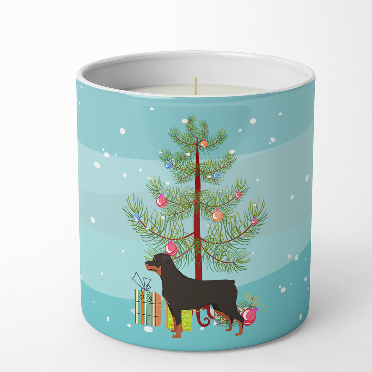 Buy this Rottweiler Christmas Tree 10 oz Decorative Soy Candle