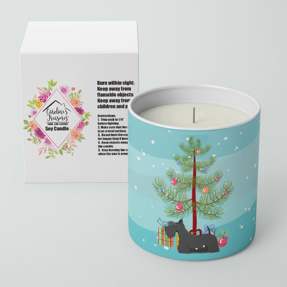 Scottish Terrier Christmas Tree 10 oz Decorative Soy Candle - the-store.com
