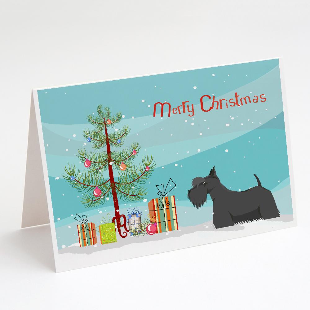 Buy this Scottish Terrier Christmas Tree Greeting Cards and Envelopes Pack of 8