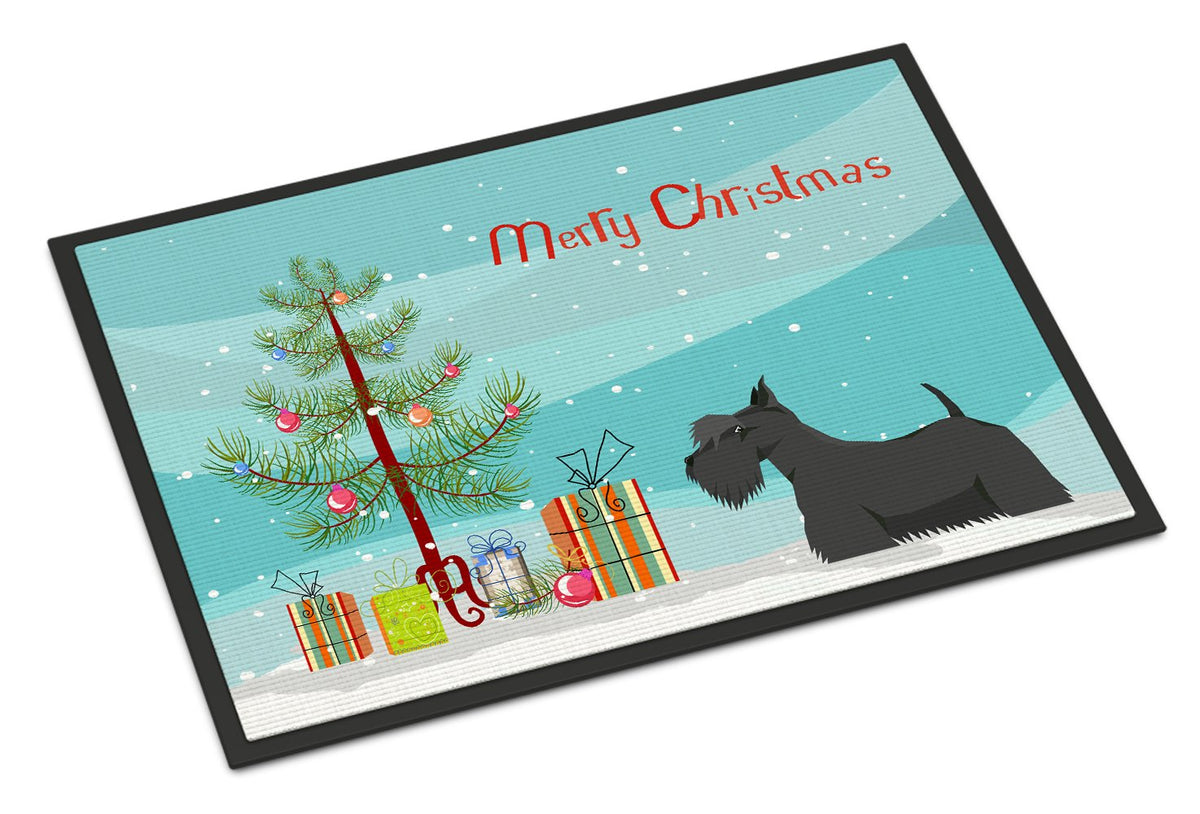 Scottish Terrier Christmas Tree Indoor or Outdoor Mat 24x36 CK3560JMAT by Caroline&#39;s Treasures