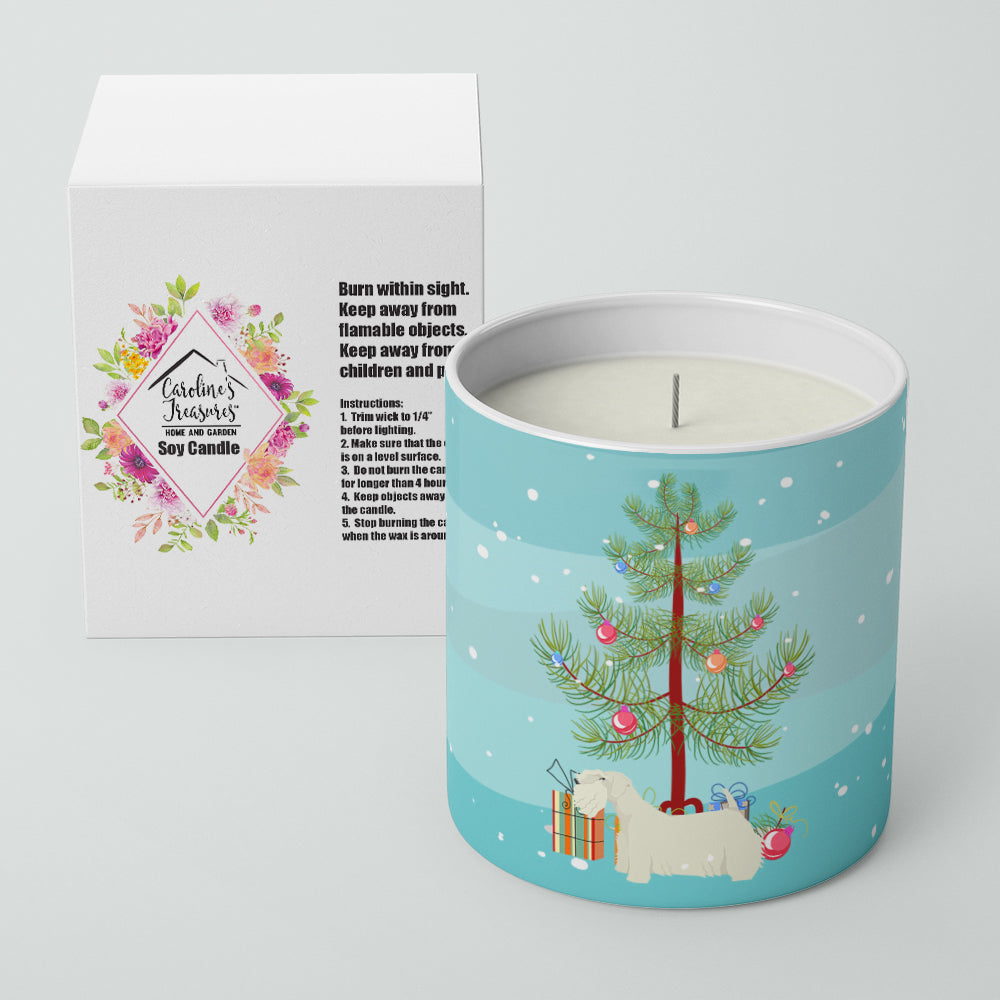 Sealyham Terrier Christmas Tree 10 oz Decorative Soy Candle - the-store.com