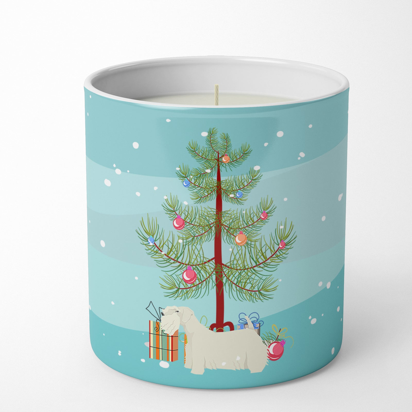 Caroline's Treasures Sealyham Terrier Christmas Tree 10 oz Decorative Soy Candle
