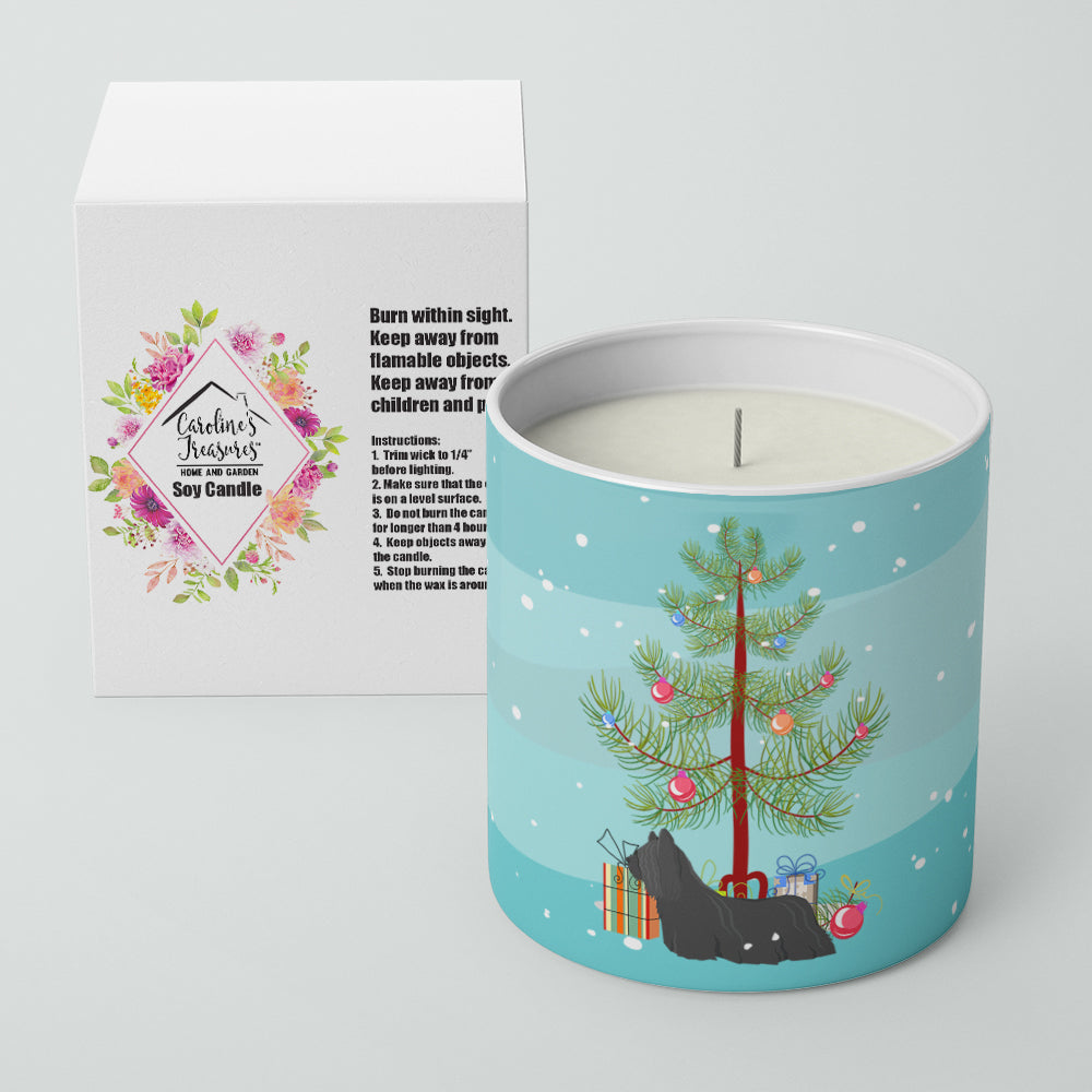 Skye Terrier Christmas Tree 10 oz Decorative Soy Candle - the-store.com