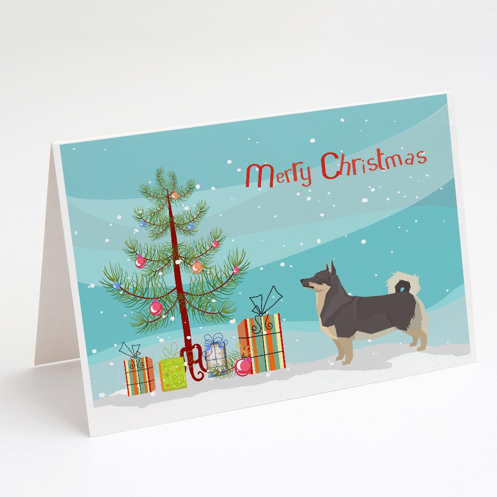 Buy this Swedish Vallhund Christmas Tree Greeting Cards and Envelopes Pack of 8