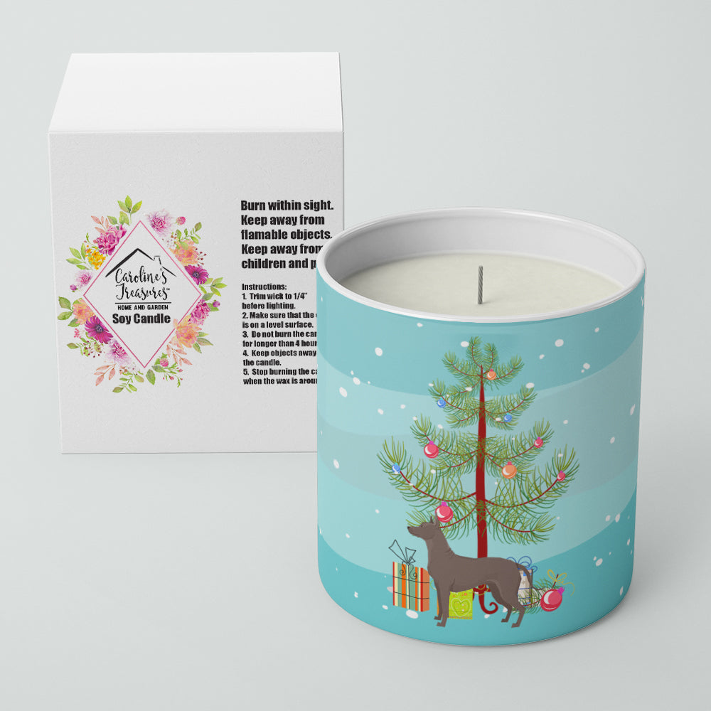 Buy this Mexican Hairless Dog Xolo Christmas Tree 10 oz Decorative Soy Candle