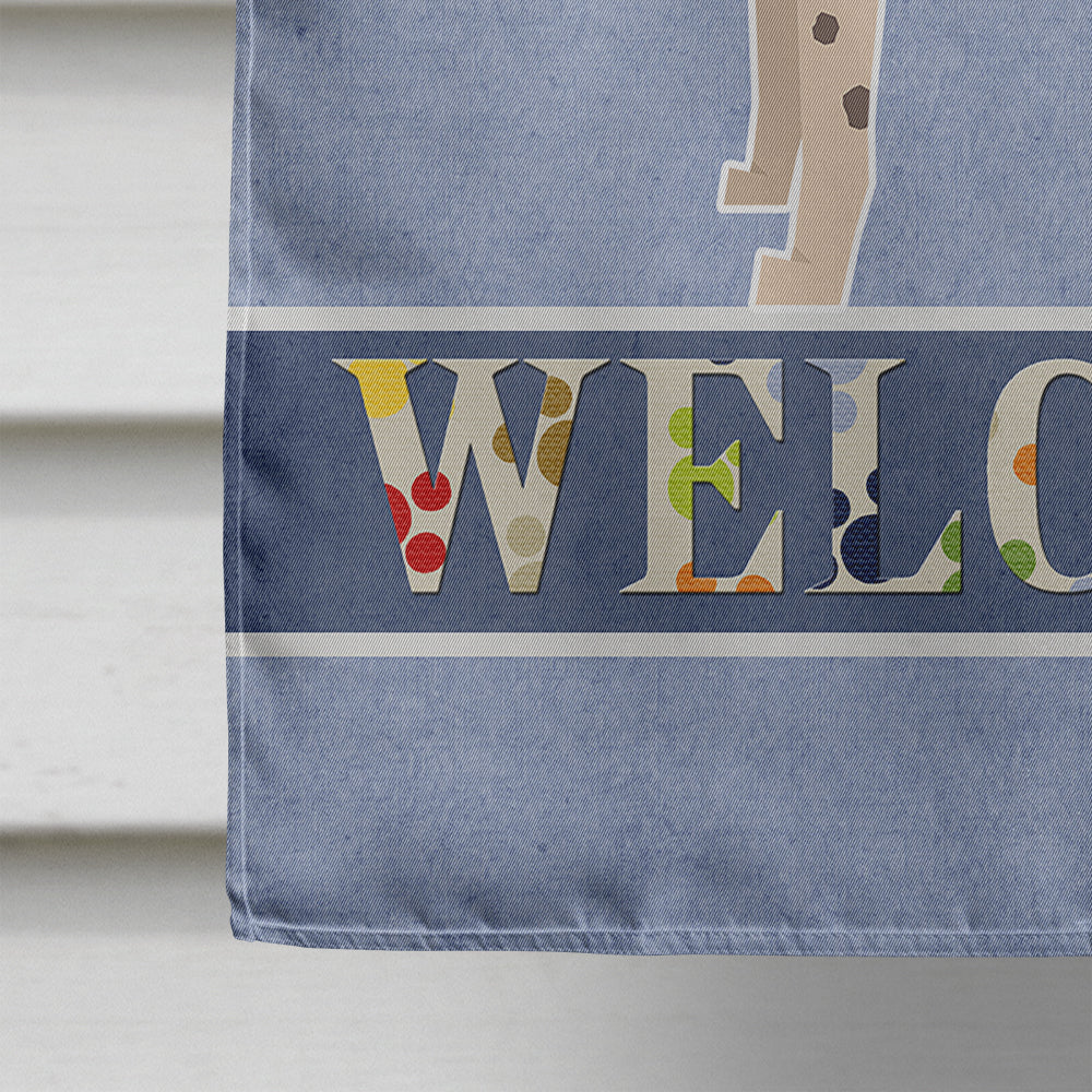 American Hairless Terrier Welcome Flag Canvas House Size CK3573CHF  the-store.com.