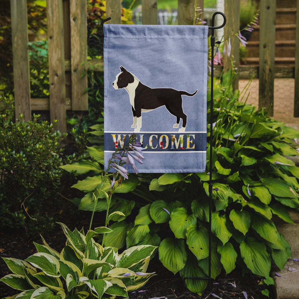 American Staffordshire Terrier Welcome Flag Garden Size CK3574GF
