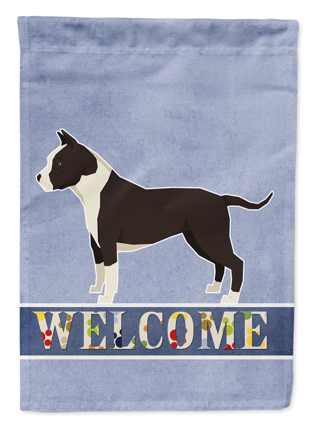 American Staffordshire Terrier Welcome Flag Garden Size CK3574GF  the-store.com.