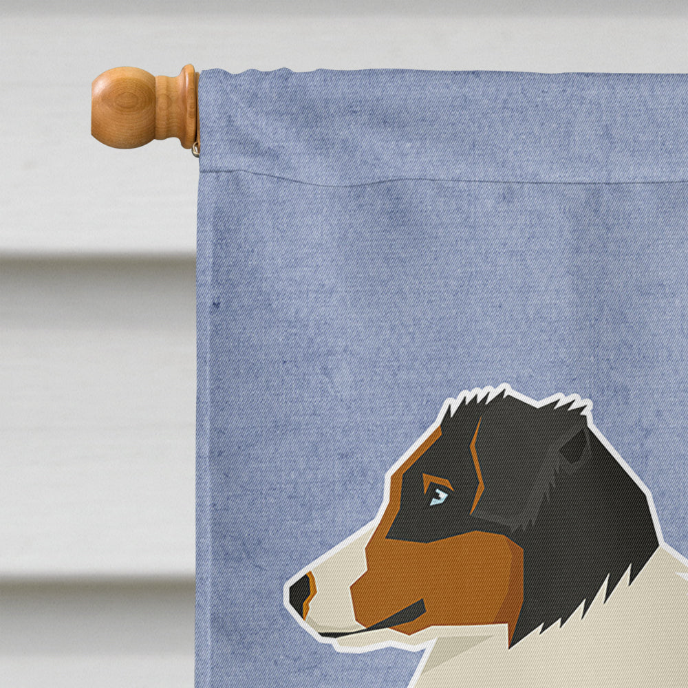 Australian Shepherd Welcome Flag Canvas House Size CK3575CHF  the-store.com.