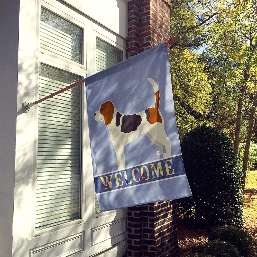 Beagle Welcome Flag Canvas House Size CK3578CHF  the-store.com.