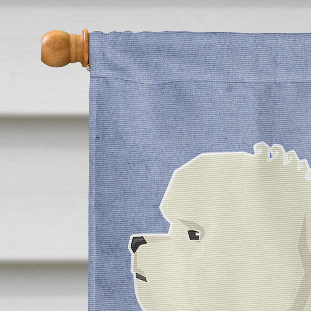 Bichon Frise Welcome Flag Canvas House Size CK3580CHF  the-store.com.