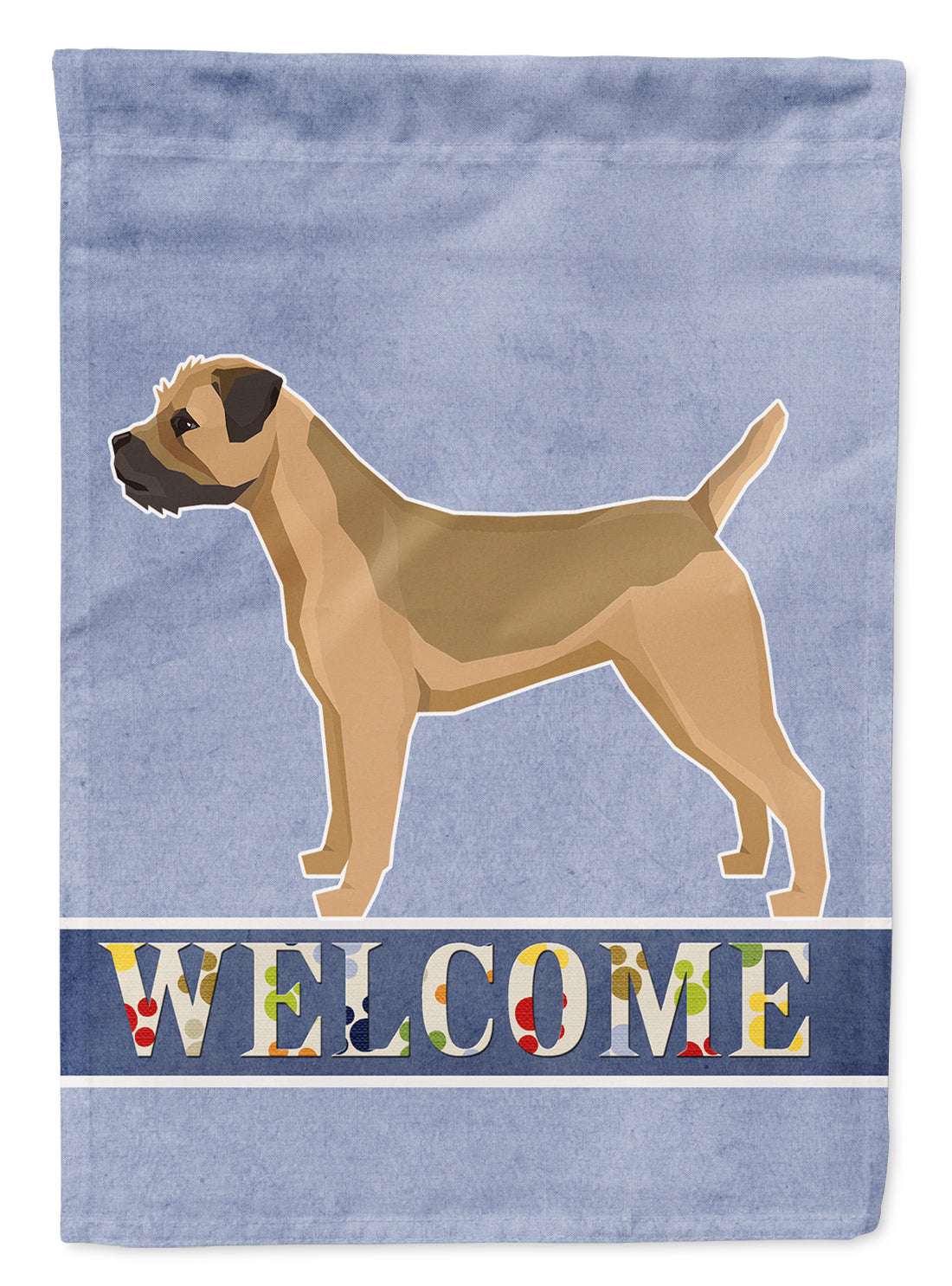Border Terrier Welcome Flag Canvas House Size CK3582CHF  the-store.com.