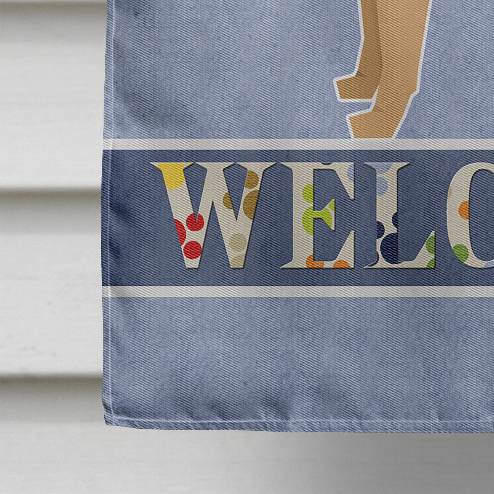 Border Terrier Welcome Flag Canvas House Size CK3582CHF