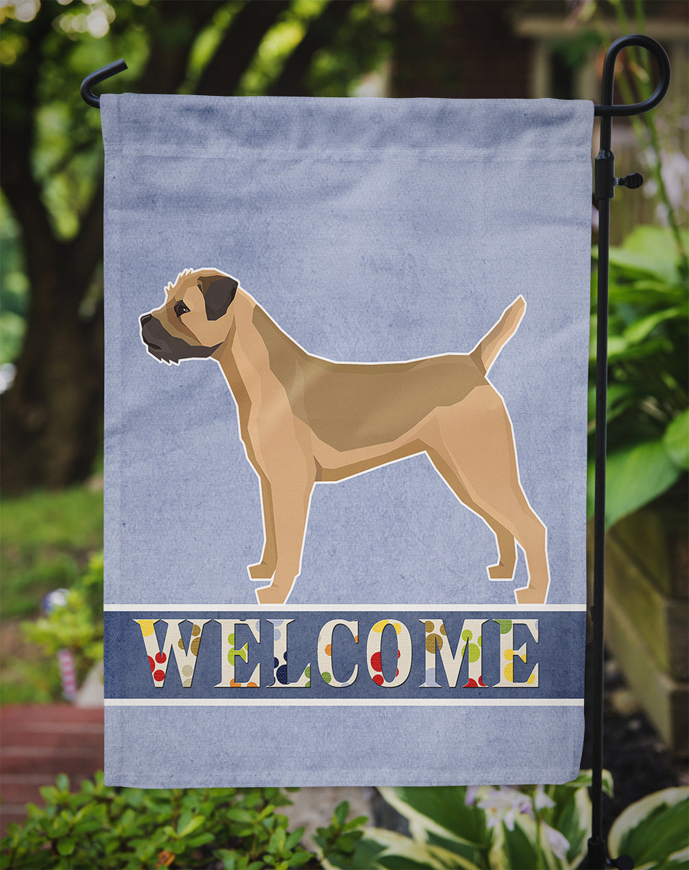 Border Terrier Welcome Flag Garden Size CK3582GF