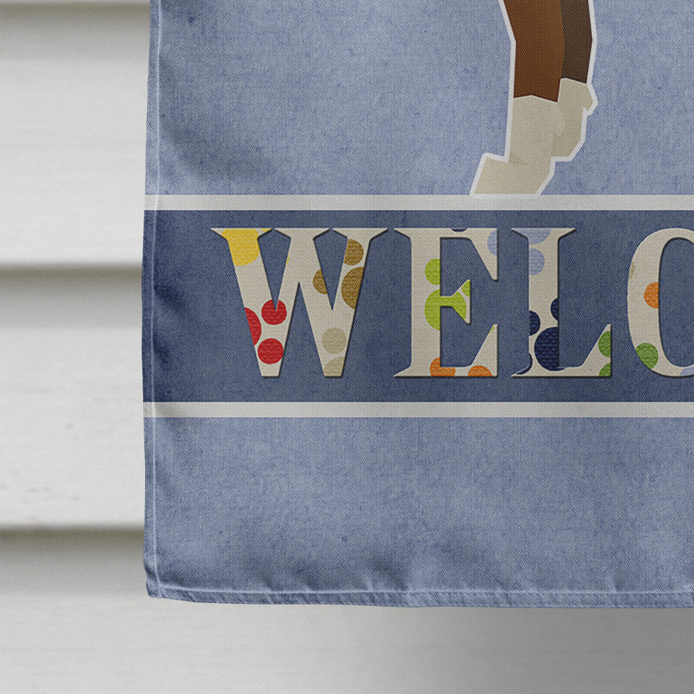 Boxer Welcome Flag Canvas House Size CK3585CHF  the-store.com.