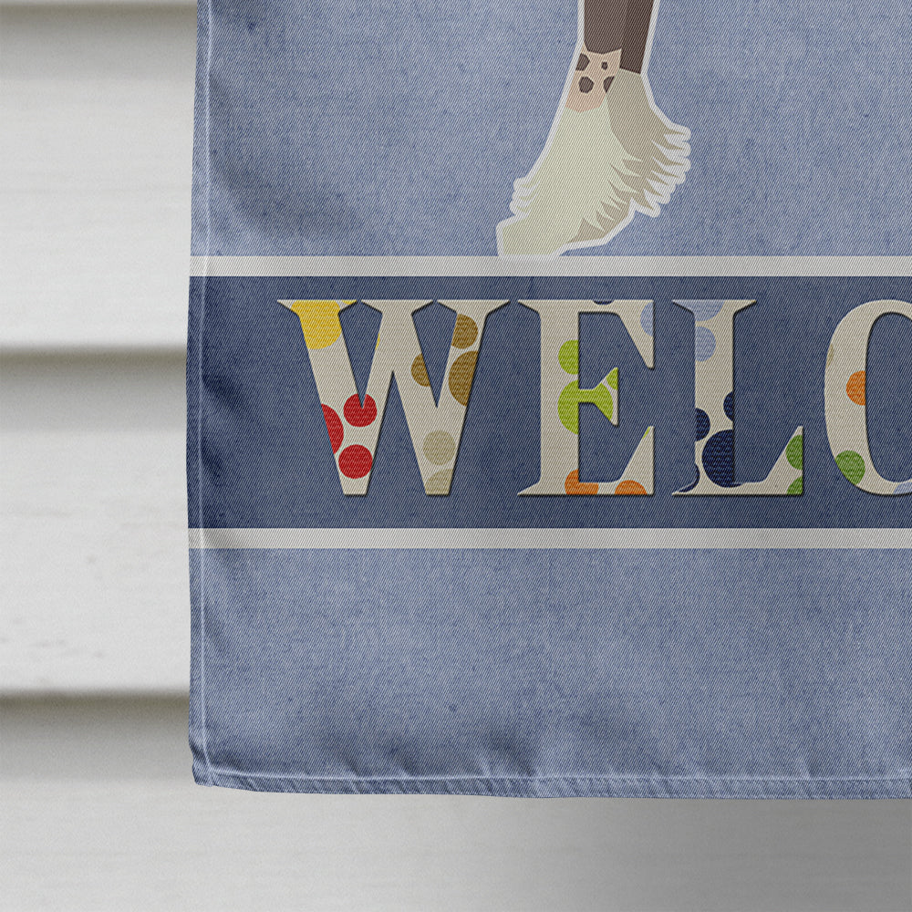 Chinese Crested Welcome Flag Canvas House Size CK3590CHF  the-store.com.
