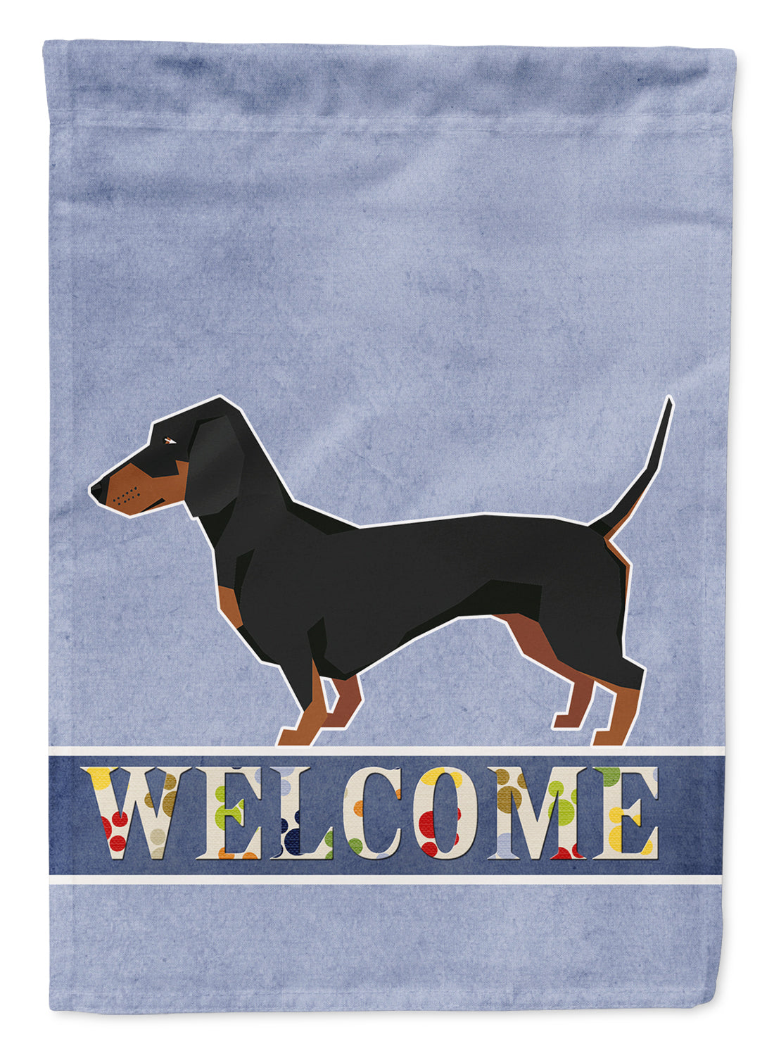 Dachshund Welcome Flag Canvas House Size CK3592CHF  the-store.com.