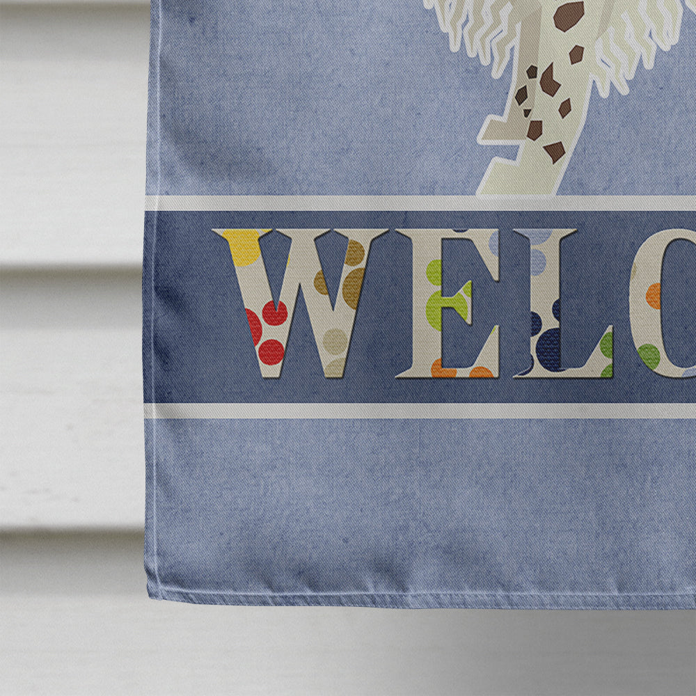 English Springer Spaniel Welcome Flag Canvas House Size CK3596CHF