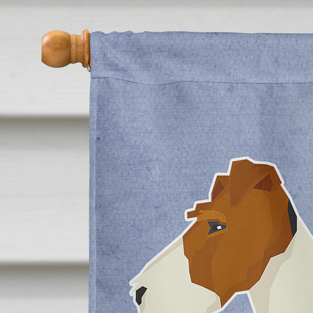 Fox Terrier Welcome Flag Canvas House Size CK3597CHF