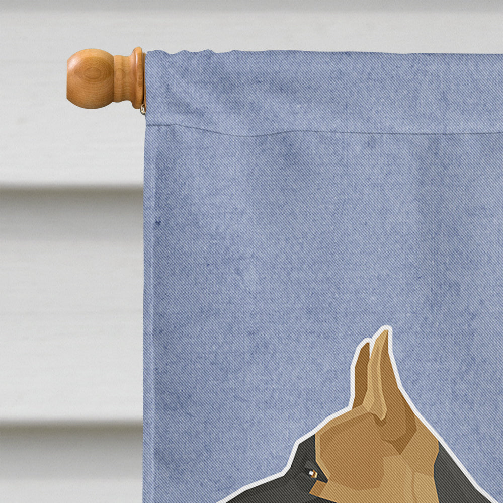 German Shepherd Welcome Flag Canvas House Size CK3599CHF  the-store.com.