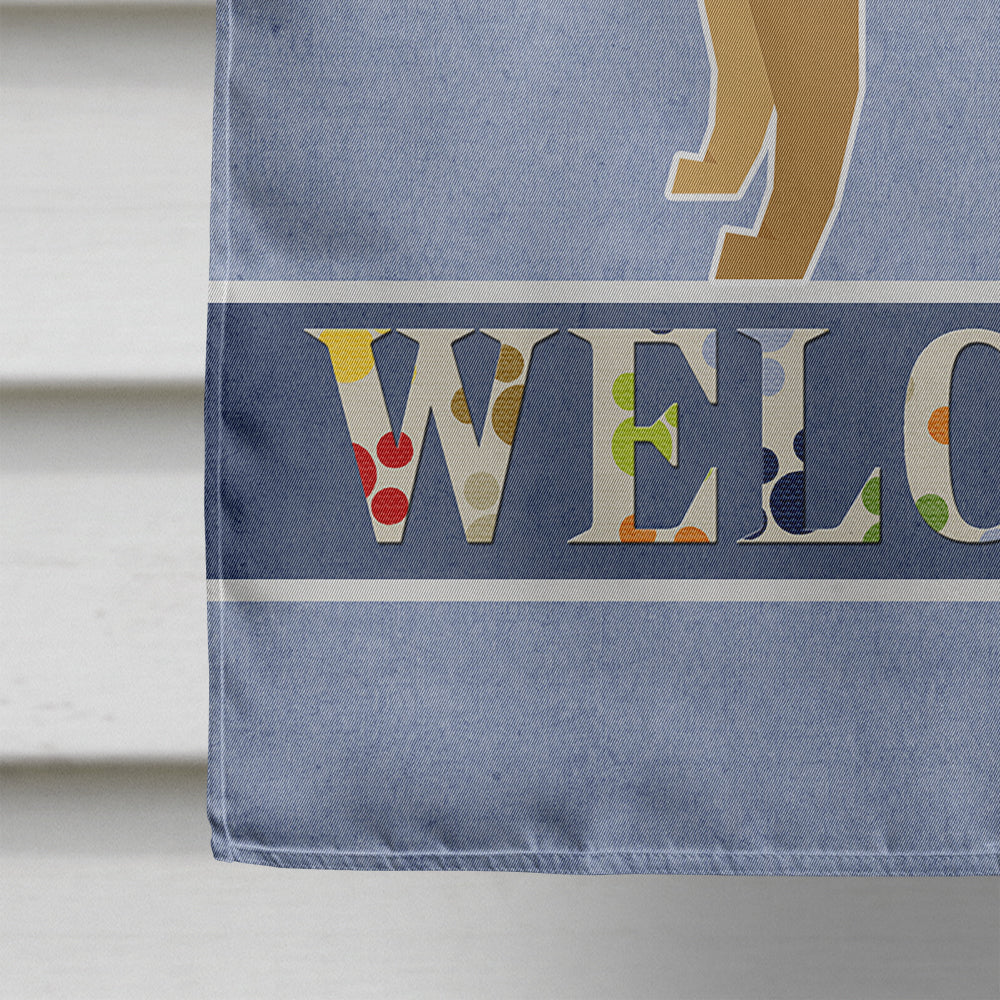 German Shepherd Welcome Flag Canvas House Size CK3599CHF