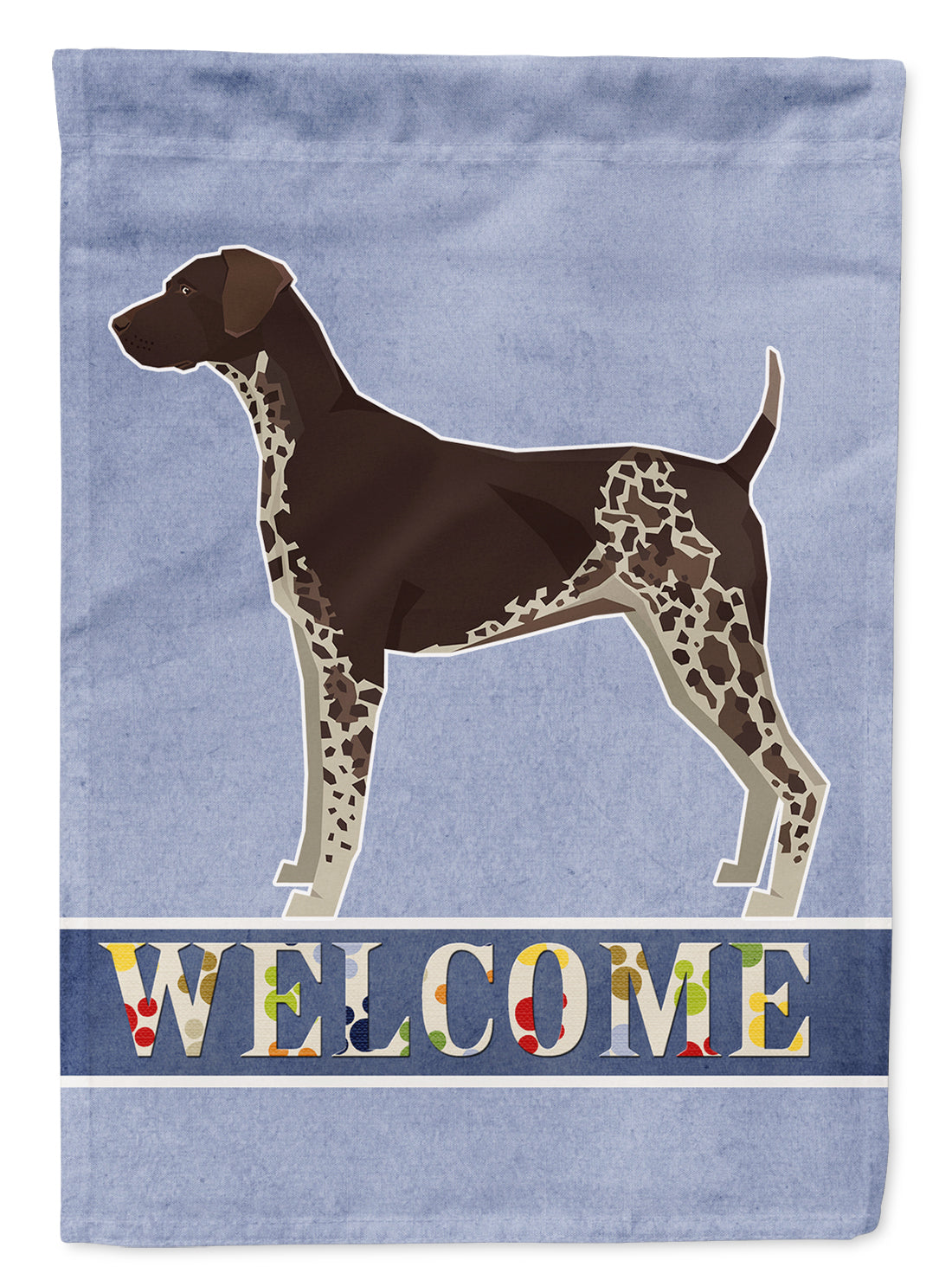 German Shorthaired Pointer Welcome Flag Canvas House Size CK3600CHF  the-store.com.