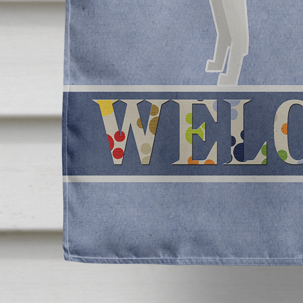 Greyhound Welcome Flag Canvas House Size CK3602CHF  the-store.com.