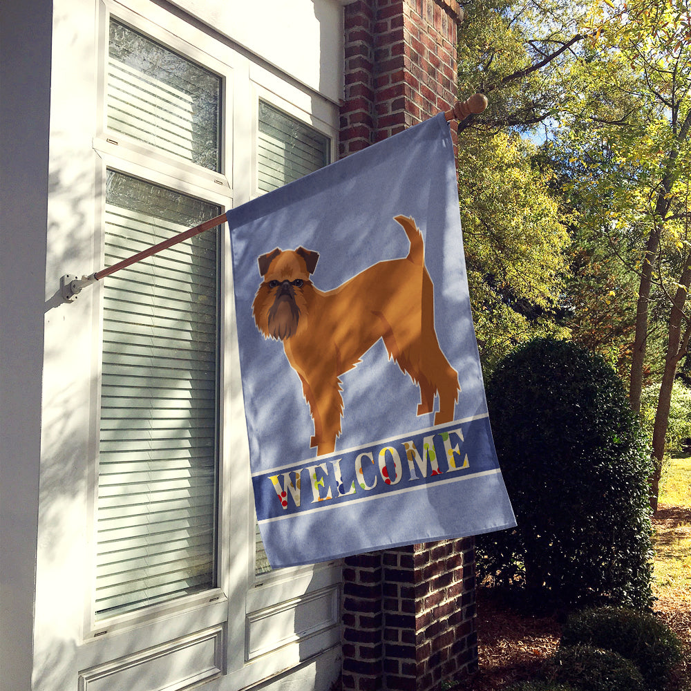 Brussels Griffon Welcome Flag Canvas House Size CK3603CHF  the-store.com.