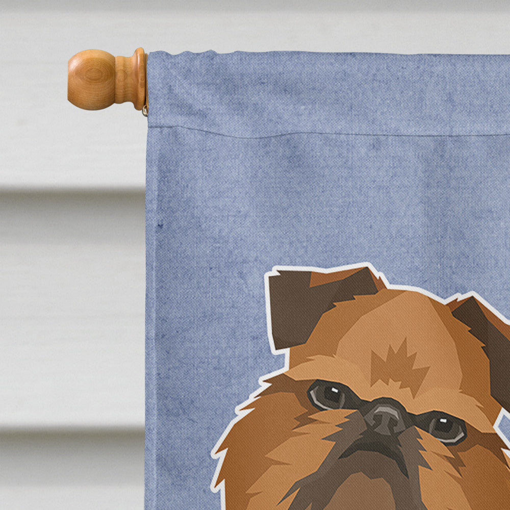 Brussels Griffon Welcome Flag Canvas House Size CK3603CHF