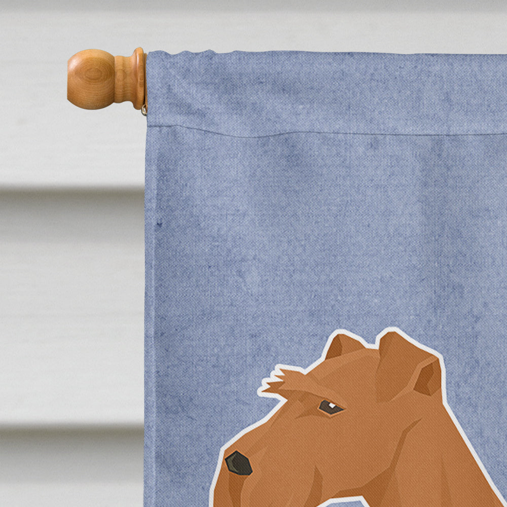 Irish Terrier Welcome Flag Canvas House Size CK3605CHF  the-store.com.