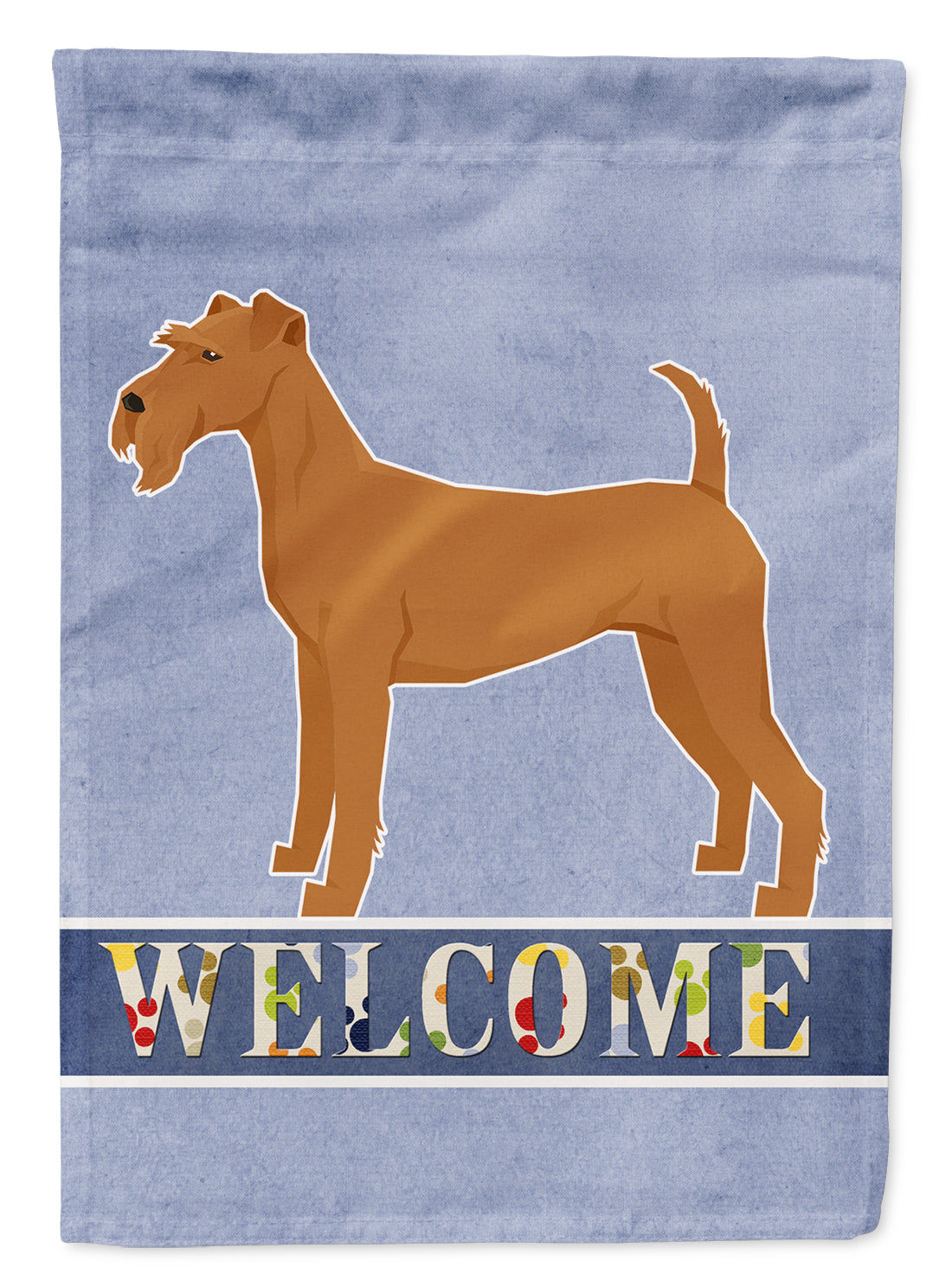 Irish Terrier Welcome Flag Canvas House Size CK3605CHF