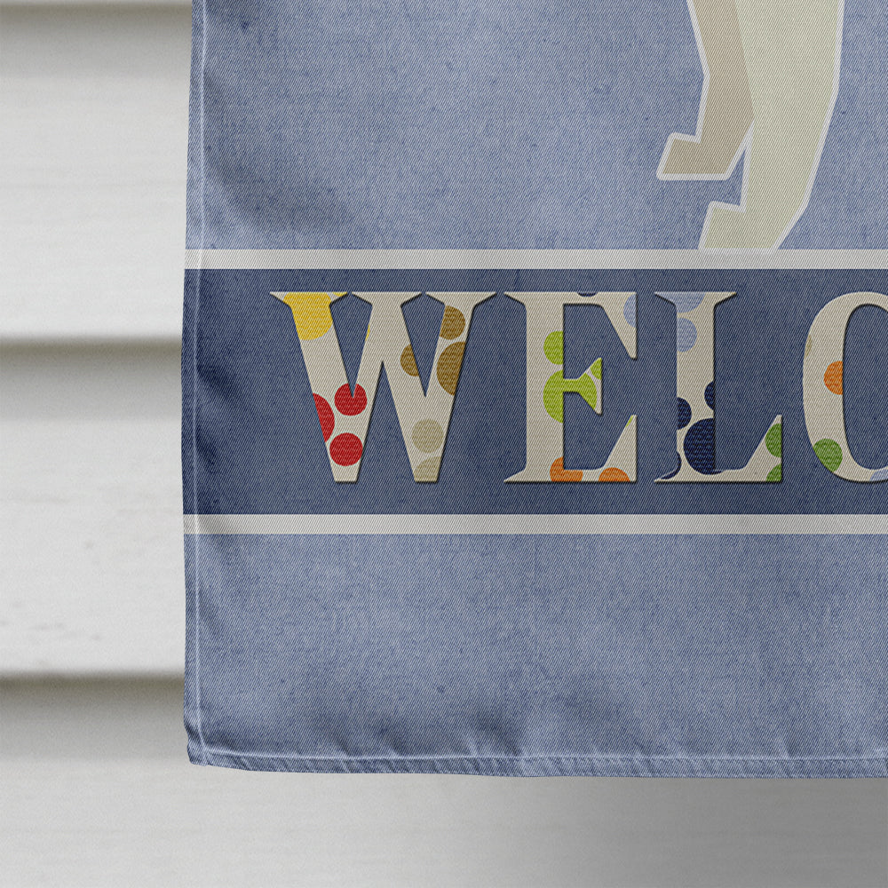 Jack Russell Terrier Welcome Flag Canvas House Size CK3606CHF  the-store.com.