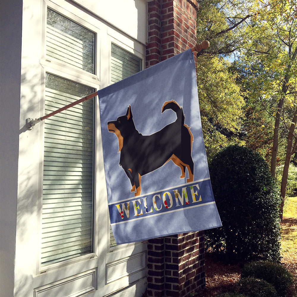 Lancashire Terrier Welcome Flag Canvas House Size CK3609CHF  the-store.com.