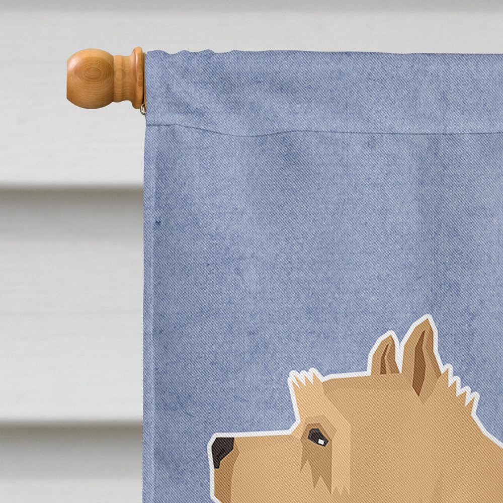 Norwich Terrier Welcome Flag Canvas House Size CK3610CHF