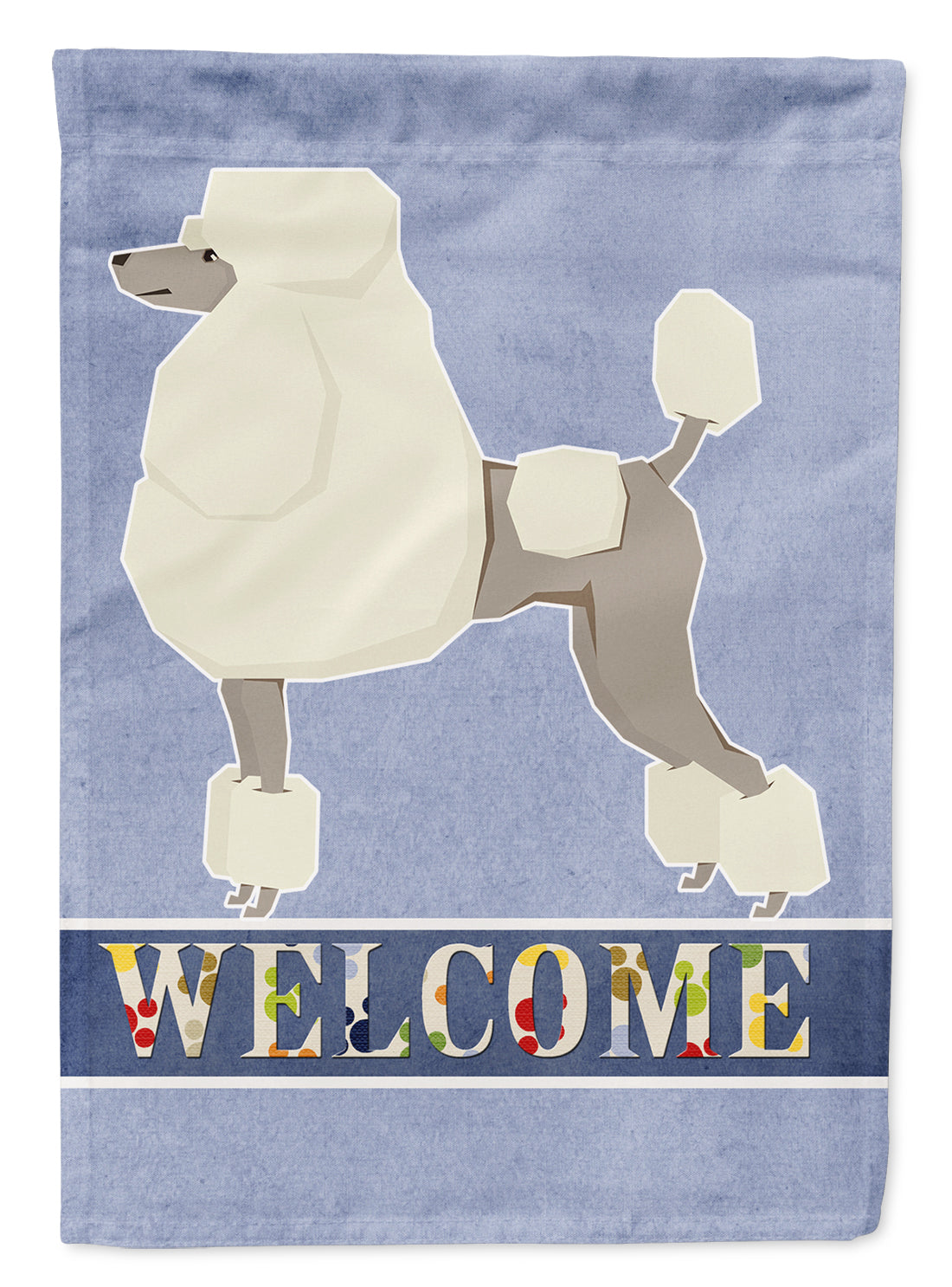 Poodle Welcome Flag Canvas House Size CK3615CHF
