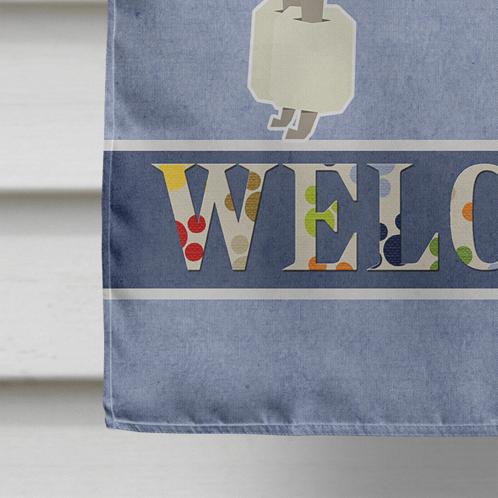 Poodle Welcome Flag Canvas House Size CK3615CHF  the-store.com.
