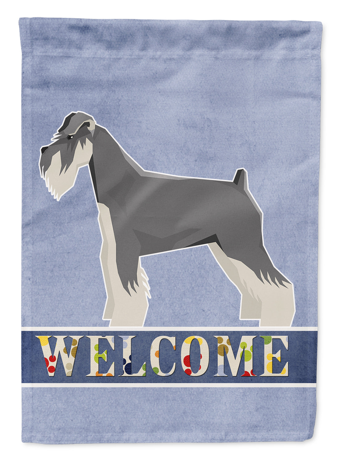 Schnauzer Welcome Flag Canvas House Size CK3618CHF  the-store.com.