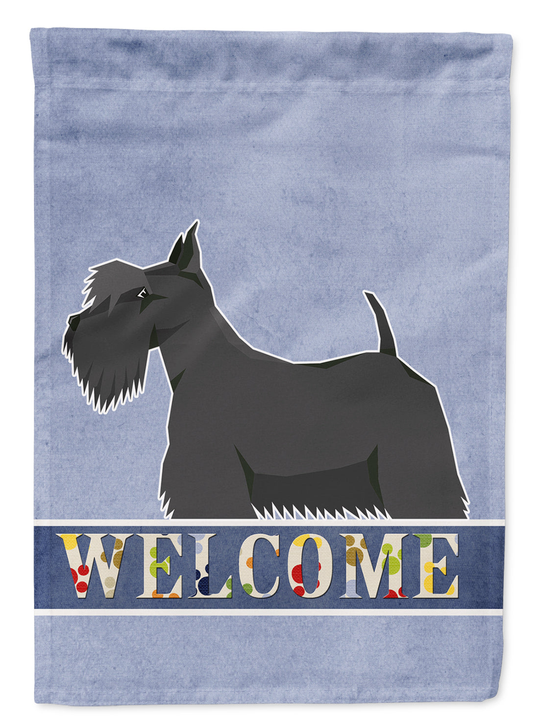 Scottish Terrier Welcome Flag Canvas House Size CK3619CHF  the-store.com.