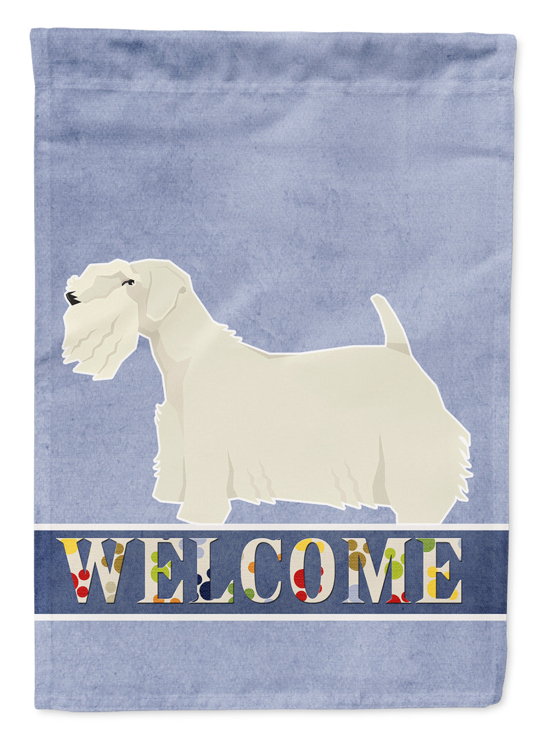 Sealyham Terrier Welcome Flag Canvas House Size CK3620CHF  the-store.com.
