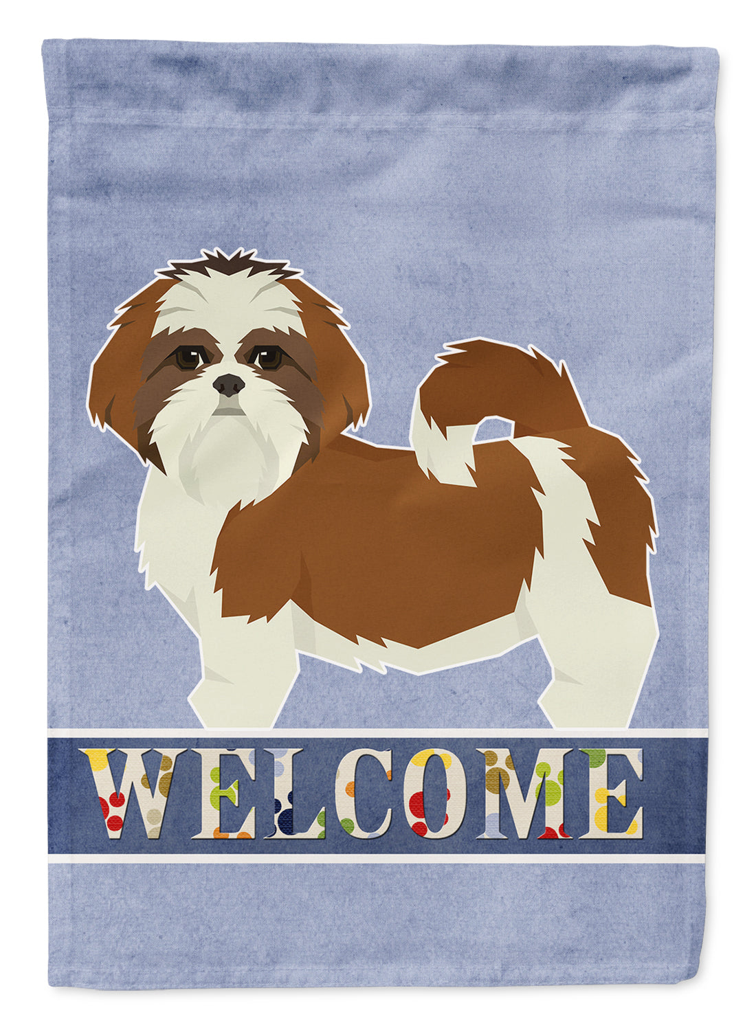 Shih Tzu Welcome Flag Canvas House Size CK3622CHF  the-store.com.