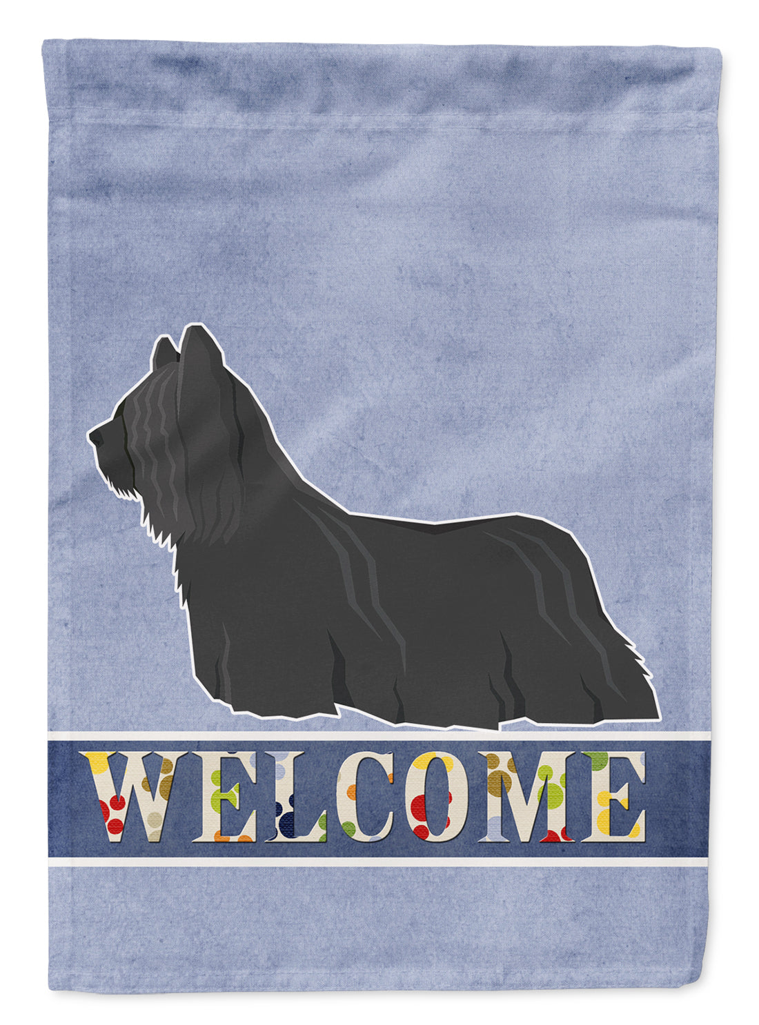 Skye Terrier Welcome Flag Canvas House Size CK3623CHF