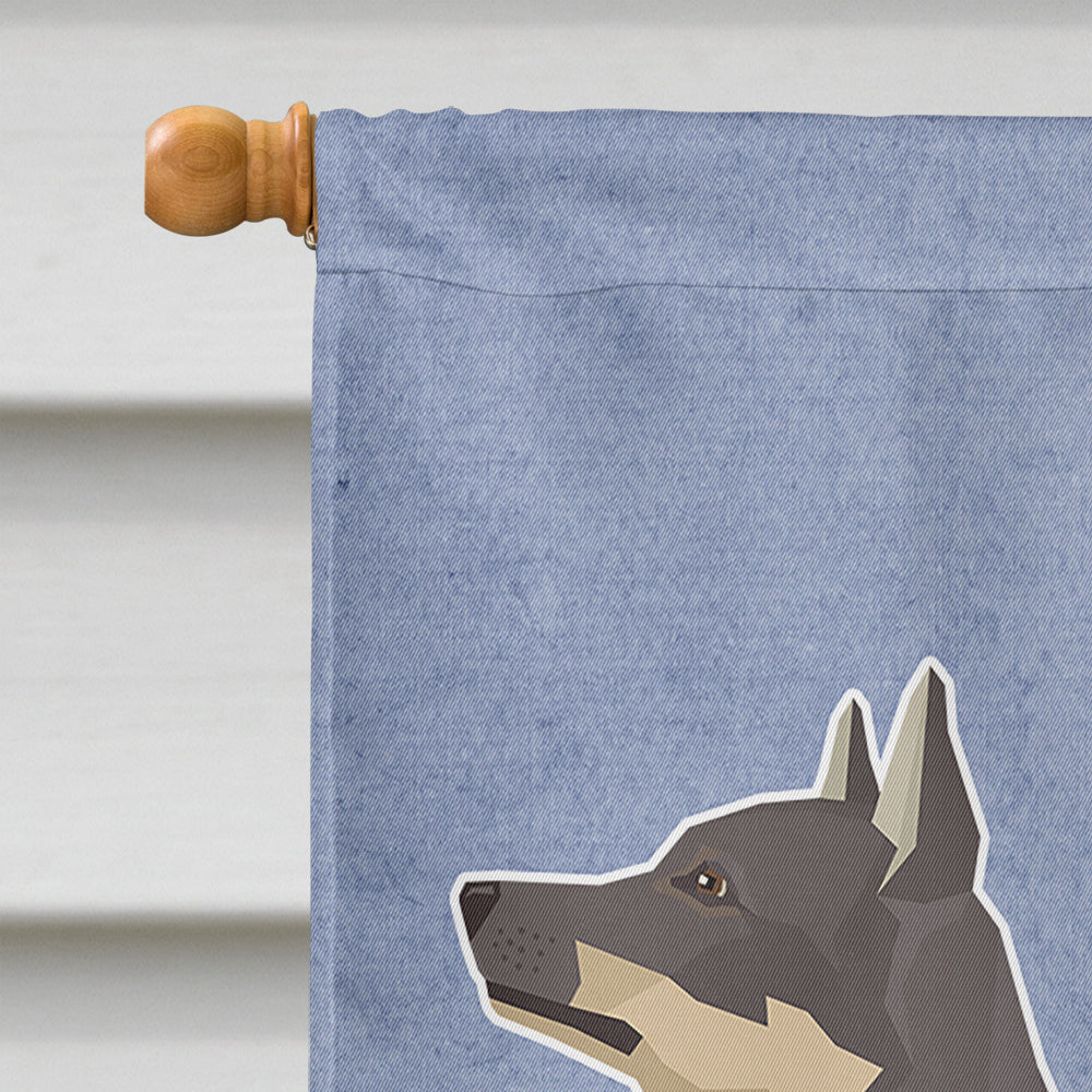 Swedish Vallhund Welcome Flag Canvas House Size CK3625CHF  the-store.com.