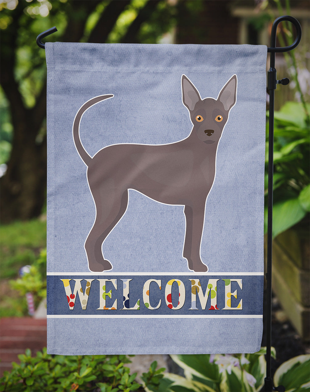 Abyssinian or African Hairless Dog Welcome Flag Garden Size CK3630GF