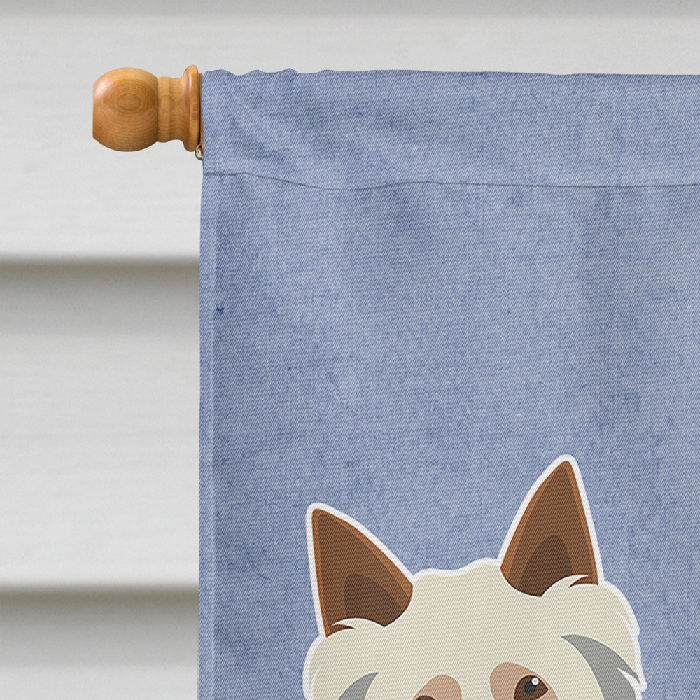Australian Silky Terrier Welcome Flag Canvas House Size CK3635CHF