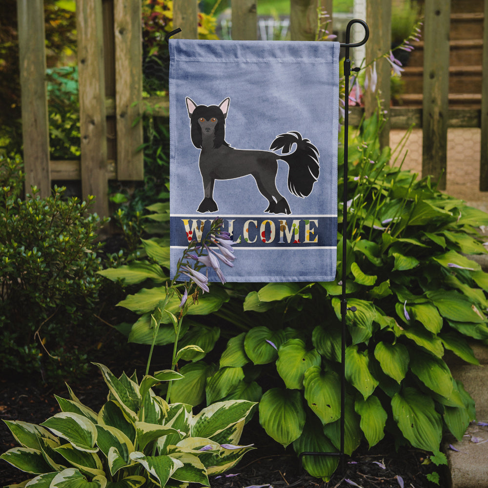Chinese Crested Welcome Flag Garden Size CK3639GF  the-store.com.