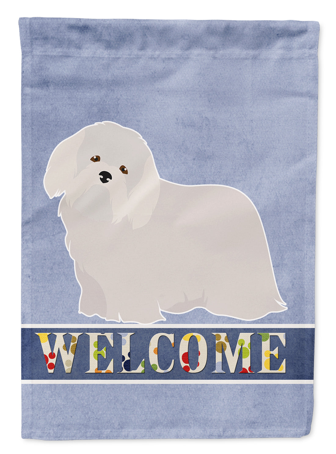 Coton de Tulear Welcome Flag Canvas House Size CK3640CHF  the-store.com.