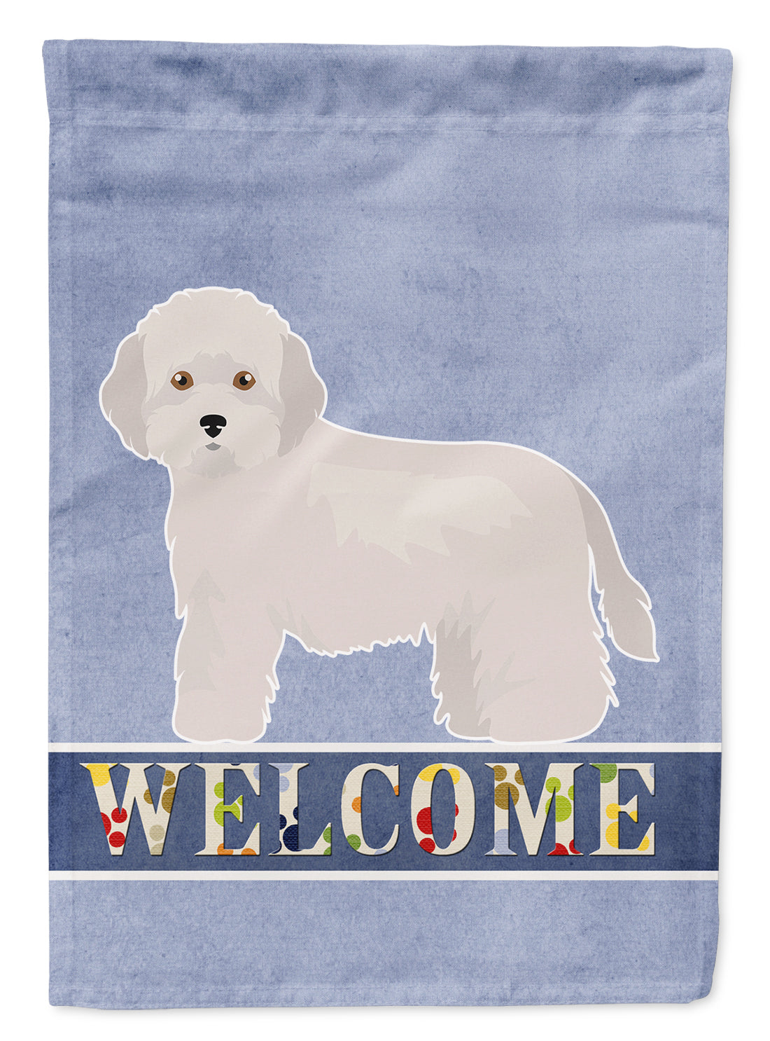 Cyprus Poodle Welcome Flag Canvas House Size CK3641CHF