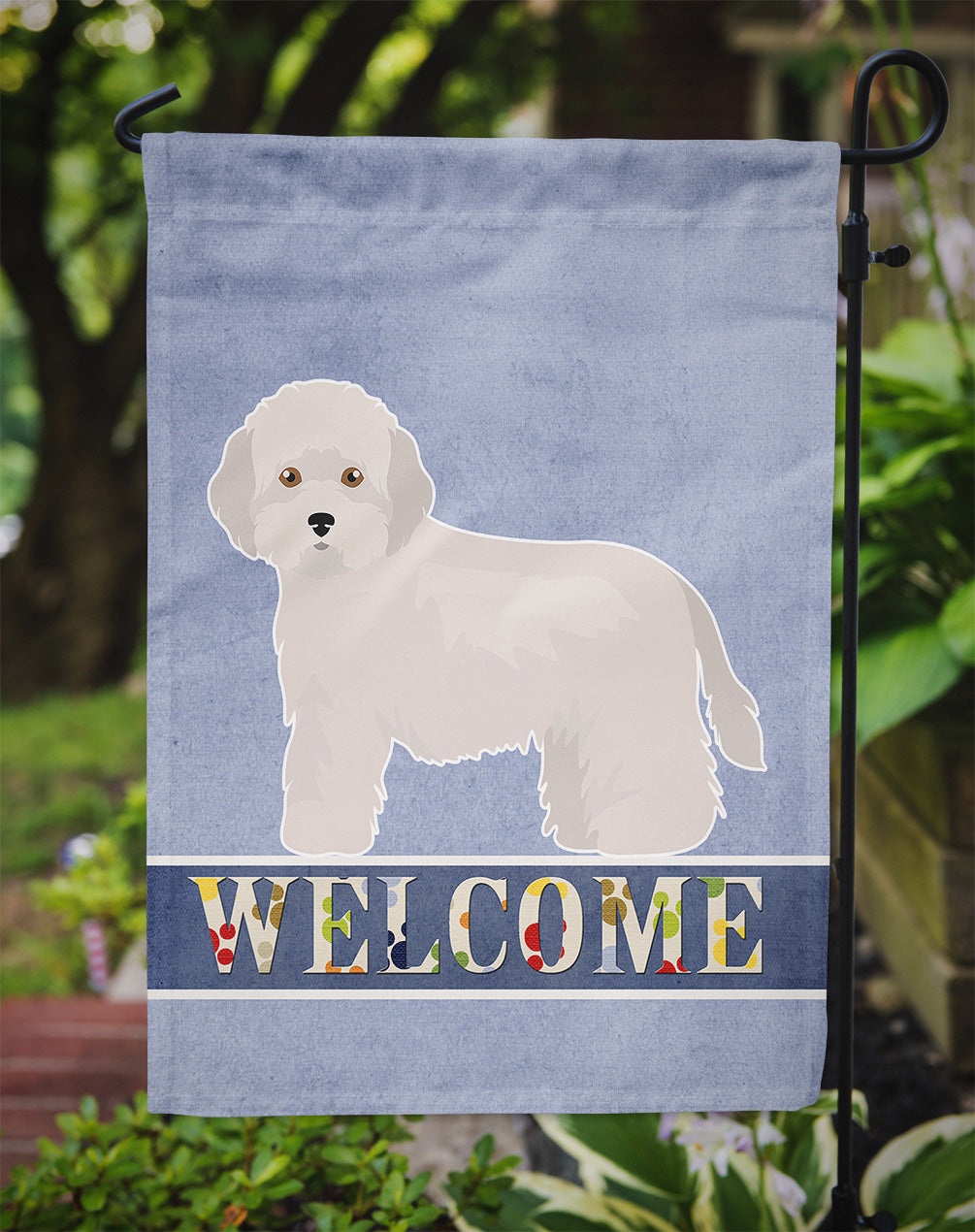 Cyprus Poodle Welcome Flag Garden Size CK3641GF