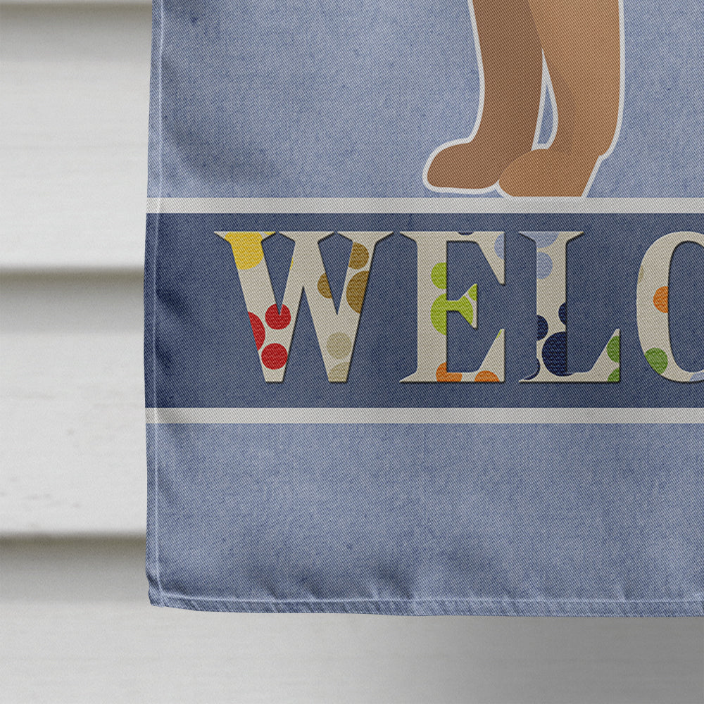 French Bulldog Welcome Flag Canvas House Size CK3647CHF