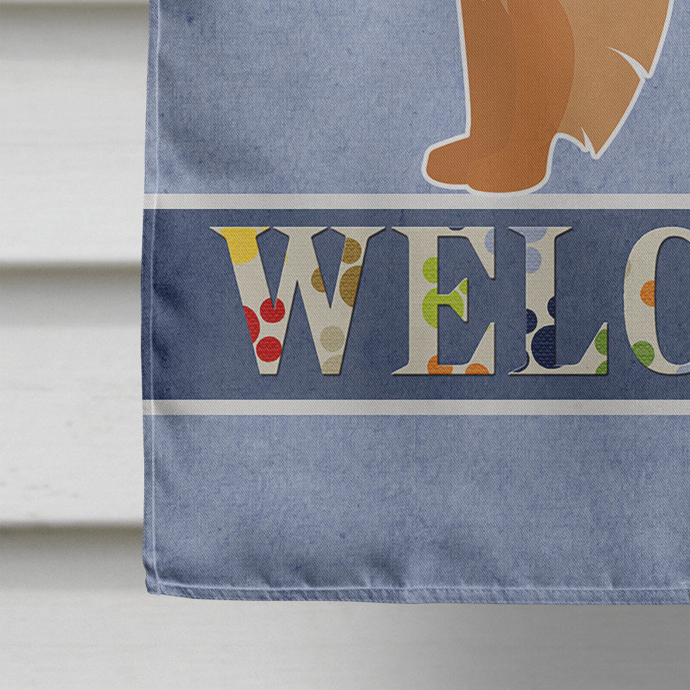 German Spitz Welcome Flag Canvas House Size CK3648CHF  the-store.com.